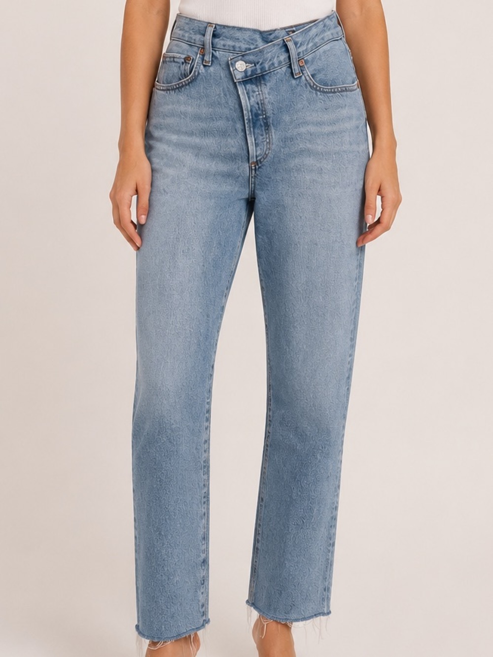 AGOLDE Criss Cross Straight Leg Jeans (Size 29)